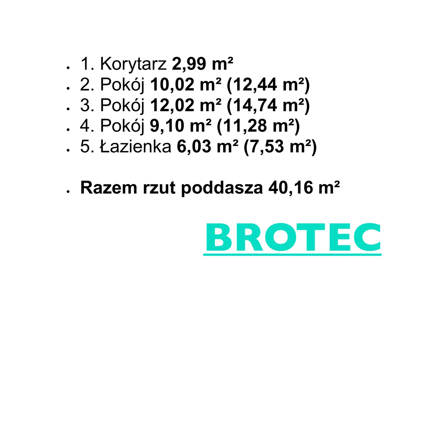 Brzozowy pokoje piętro