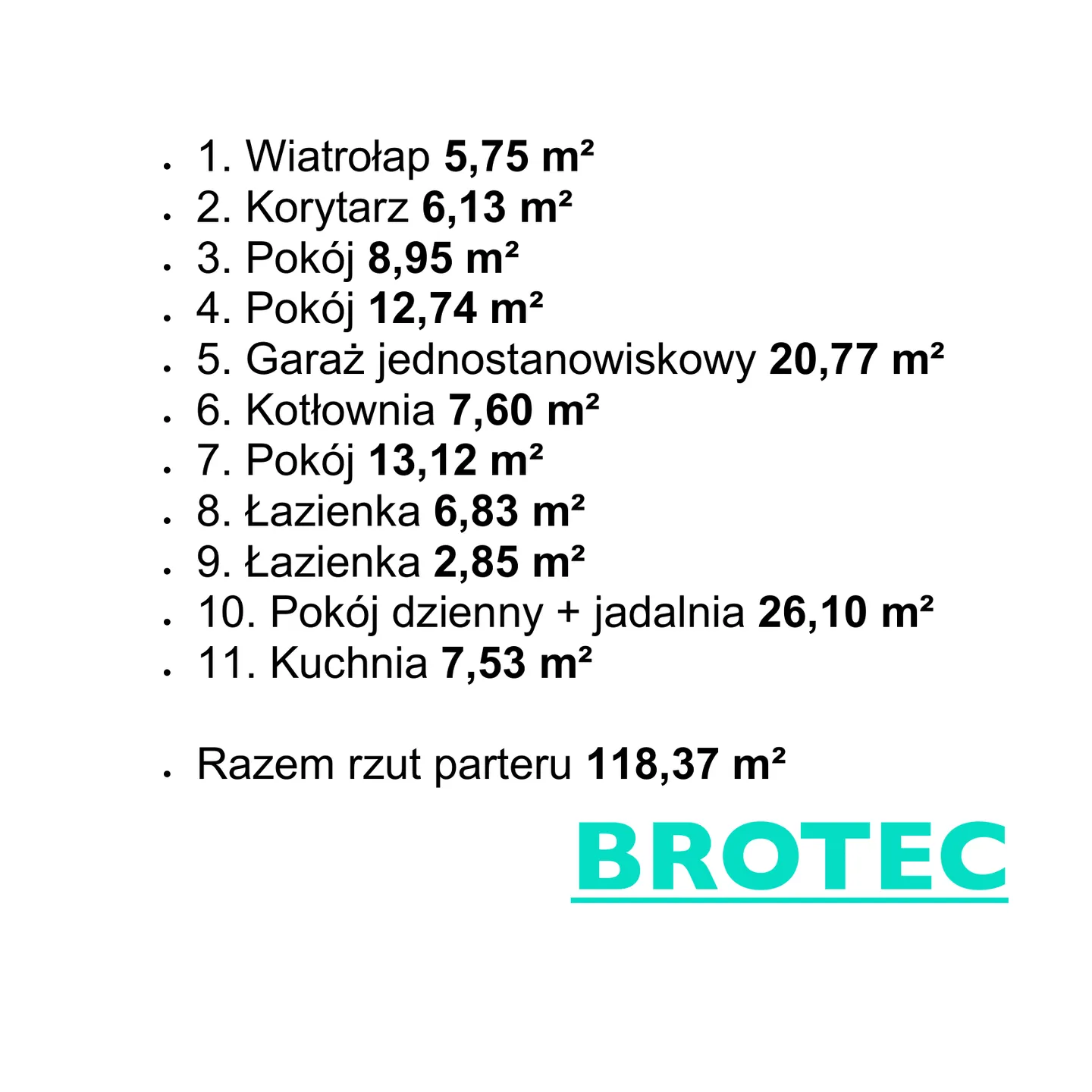 Świerkowy pokoje